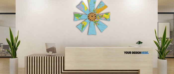 Time Travel Office Wall Decor Idea